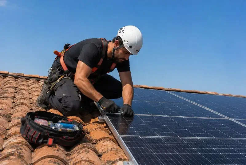 Maintenance et monitoring de panneaux solaires à Moréac