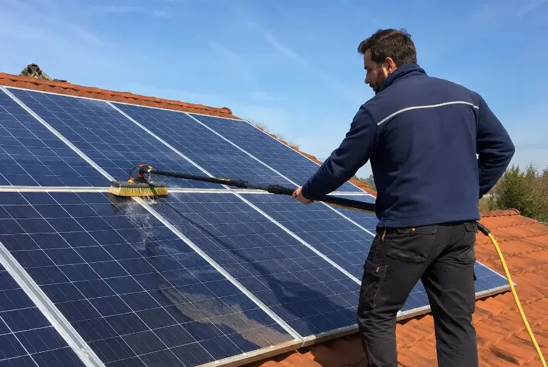 Nettoyage et entretien de panneaux solaires à Moréac